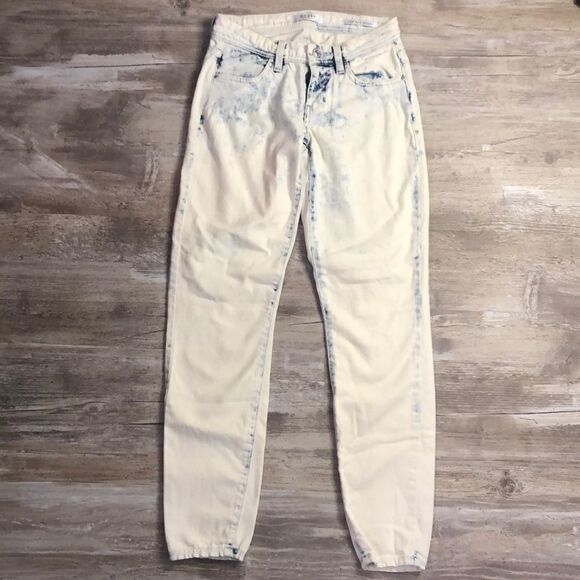 Guess Jeans Low Rise Skinny Whitewashed Womens Size 24 - Picture 1 of 7